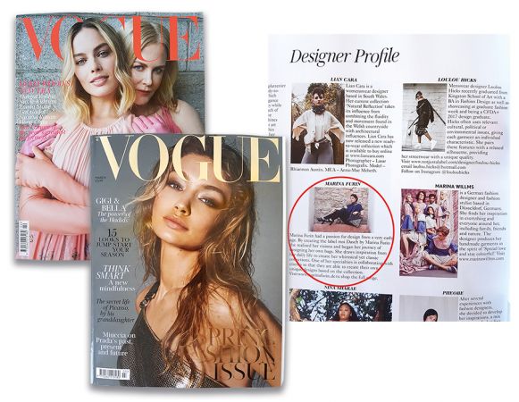 Marina Furin Berlin Künstlerin Designerin Taschen Accessoires Kunst Bags Jewelry Art Vogues 2018 January